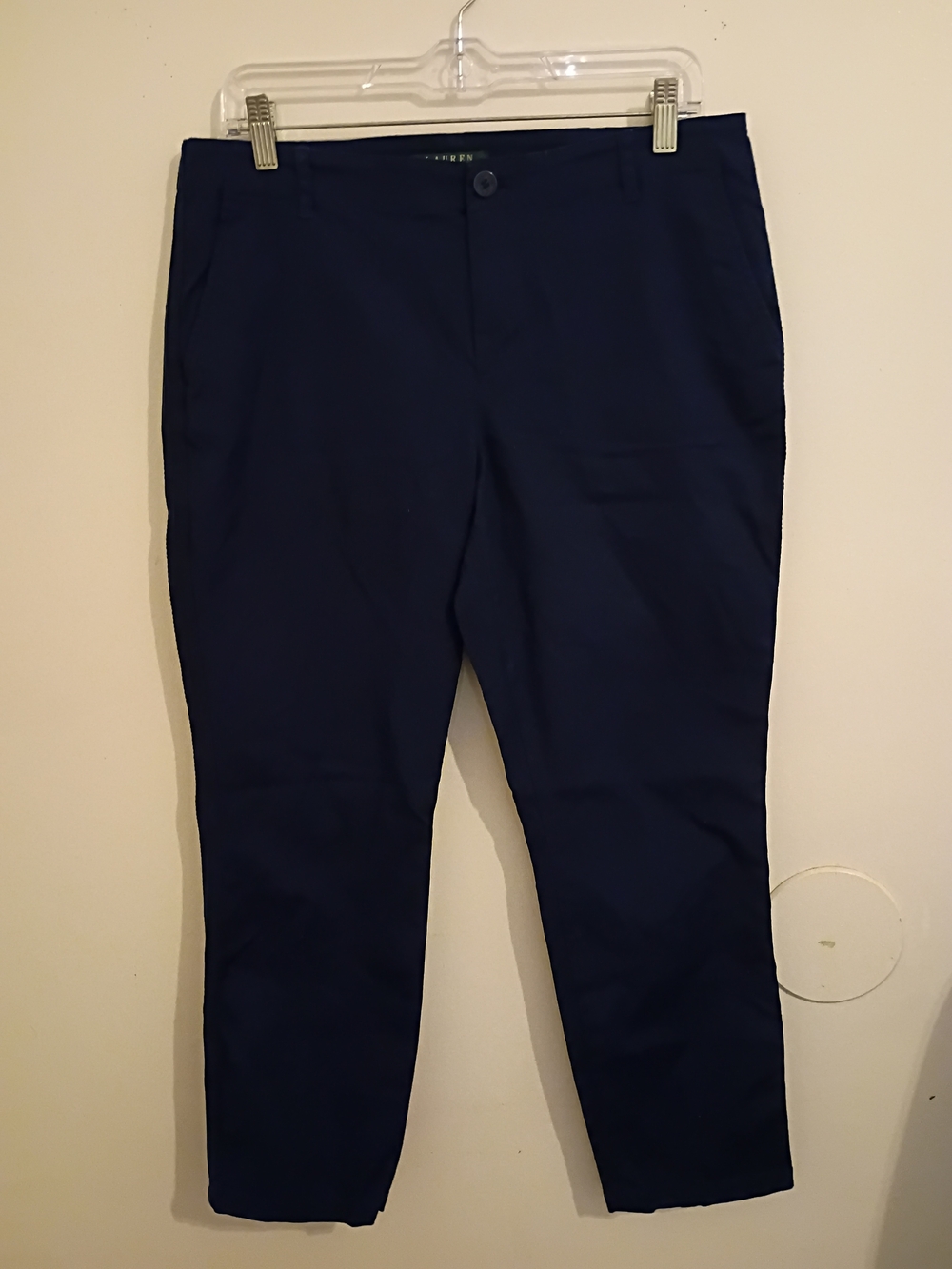 Lauren Ralph Lauren Women's Navy Ankle Pants Sz 10